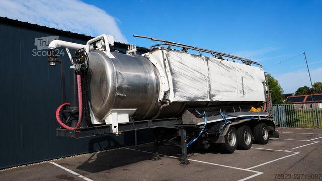 Tank Ligthart 3 axle high pressure and suck 27 m3 tipper tank...