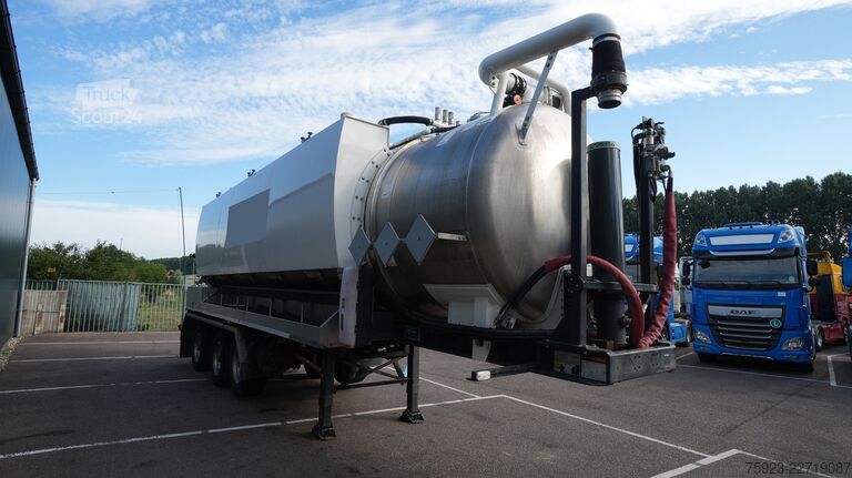 Tank Ligthart 3 axle high pressure and suck 27 m3 tipper tank...