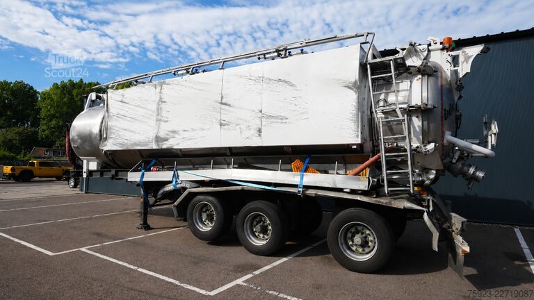 Tank Ligthart 3 axle high pressure and suck 27 m3 tipper tank...
