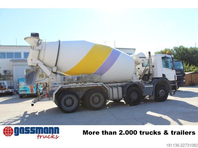 محطة خلط خرسانة متنقلة Scania Scania P 410 8x4, Liebherr Mischer 905 9 cbm