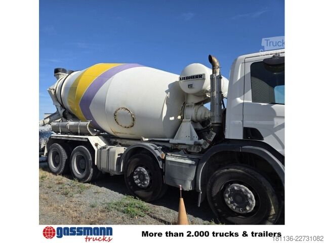 محطة خلط خرسانة متنقلة Scania Scania P 410 8x4, Liebherr Mischer 905 9 cbm