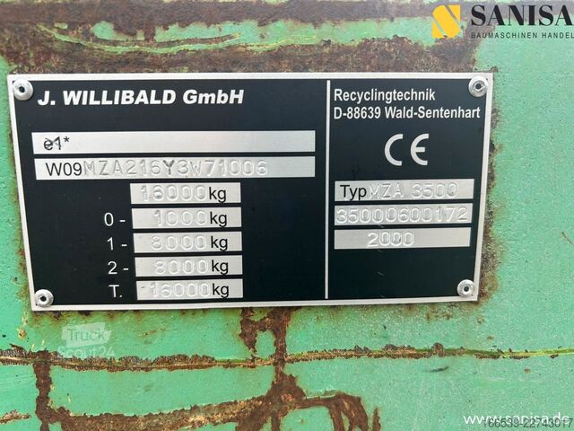 Kitas Willibald MZA 3500/Schredder/Häcksler/Zerkleiner