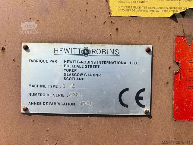 Moloz greyderi Hako Hewitt Robins E 13