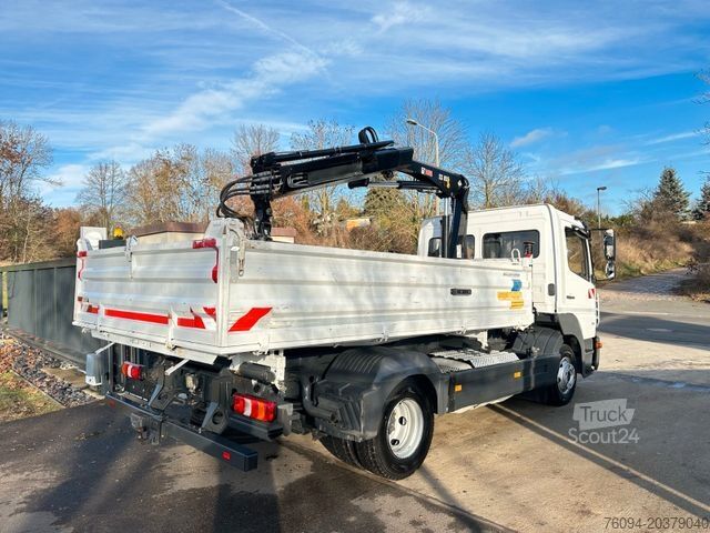 Autokran MERCEDES-BENZ Atego 918 4x2 Kipper KRAN Greifer FUNK AHK