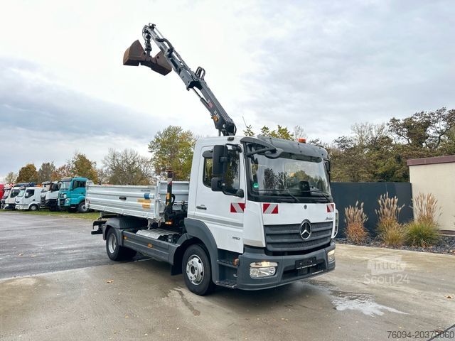 Ανατρεπόμενο φορτηγό MERCEDES-BENZ Atego 918 4x2 Kipper KRAN Greifer FUNK AHK