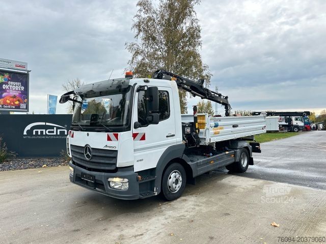 Ανατρεπόμενο φορτηγό MERCEDES-BENZ Atego 918 4x2 Kipper KRAN Greifer FUNK AHK