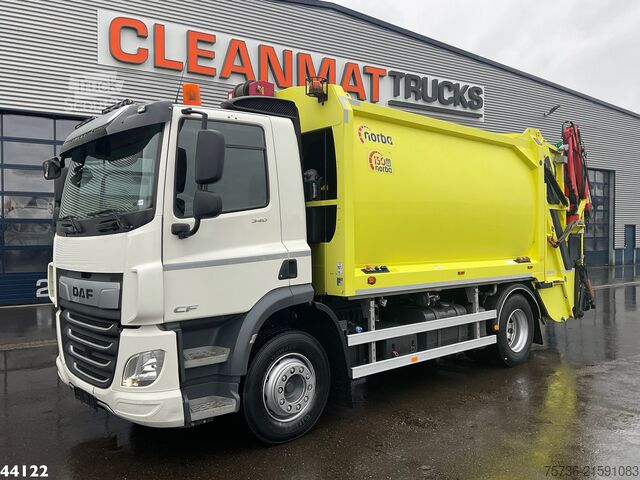Refuse collection vehicle DAF FA CF 340 Euro 6 Norba 17 m³ + Palfinger 3.8 To...