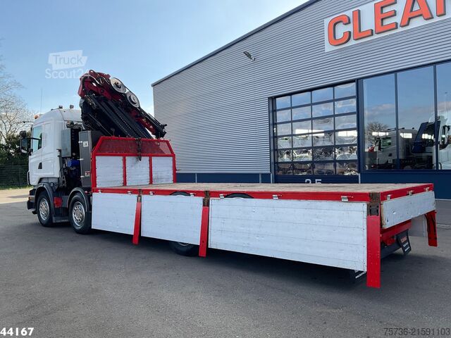 Автомобил с кран Scania R 480 Amco Veba 95 Tonmeter laadkraan + Fly-Jib