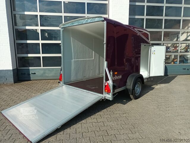 Koffer aanhanger Cheval Liberté Debon Polycargo 1300  Seitentür violet direkt
