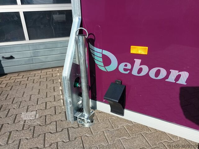 Koffer aanhanger Cheval Liberté Debon Polycargo 1300  Seitentür violet direkt
