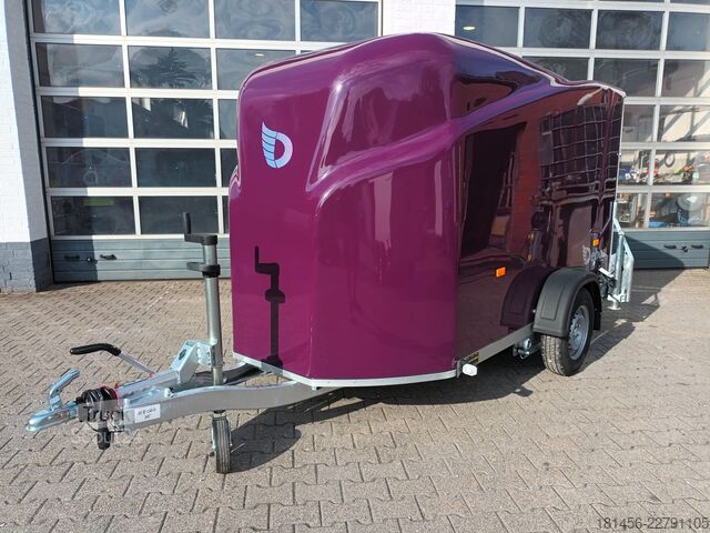 Koffer aanhanger Cheval Liberté Debon Polycargo 1300  Seitentür violet direkt