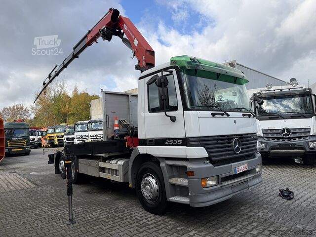 Γερανός τοποθετημένος σε φορτηγό Mercedes-Benz Actros 2535 6X2 HMF 2420 bis 25 Meter