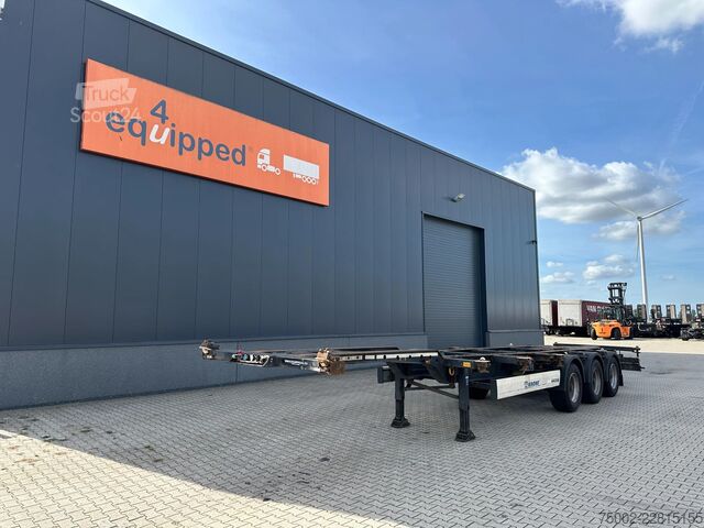 Transport av containere Krone 40FT HIGH CUBE/ BPW +trommelremmen / 75% banden...