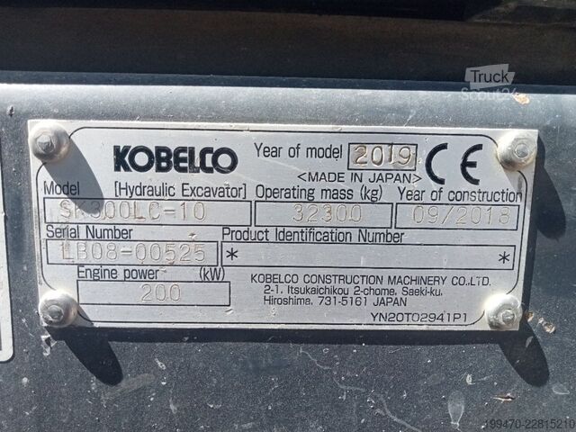 Excavatrice à chaînes Kobelco SK300LC-10