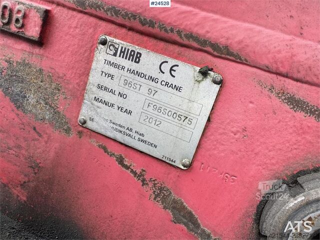 Būvniecības iekārta  Krokkasse med HIAB 96St Tømmerkran fra 2012
