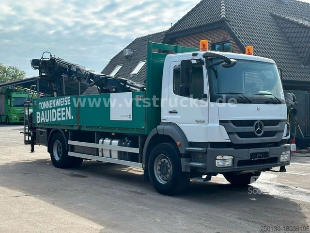 Vrachtauto met open laadbak MERCEDES-BENZ Axor 1929 4x2 Pritsche + HIAB Ladekran