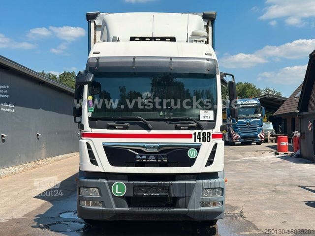 Камион платформа с брезент MAN TGM 18.340 4x2 Blatt-/Luft Pritsche + Plane
