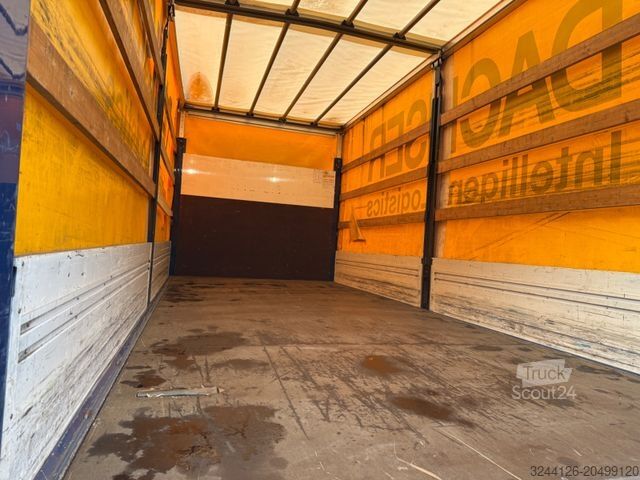 Samochód dostawczy z plandeką FUSO Canter 7C18 AMT/Pritsche+Plane/Euro6/Automatik/