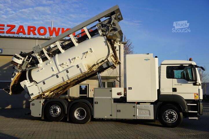 Septic tank MAN TGS 26.360 E6 / RIVARD sewage cleaner 18
