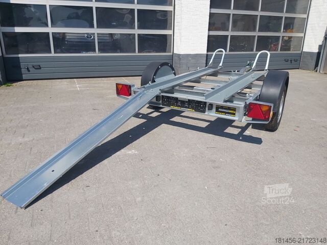مقطورة ناقلة سيارات Neptun Trailers 2er Motorrad Anhänger 750kg ankippbar leicht platzsparend lagernd Neuverkauf Aktion