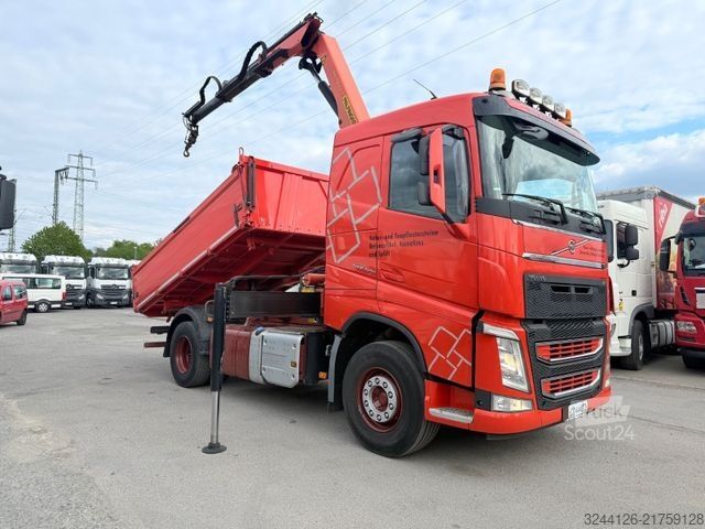 Kippiauto VOLVO FH460/Meiller3-Seitenkipper+PalfingerPK13001+Fun