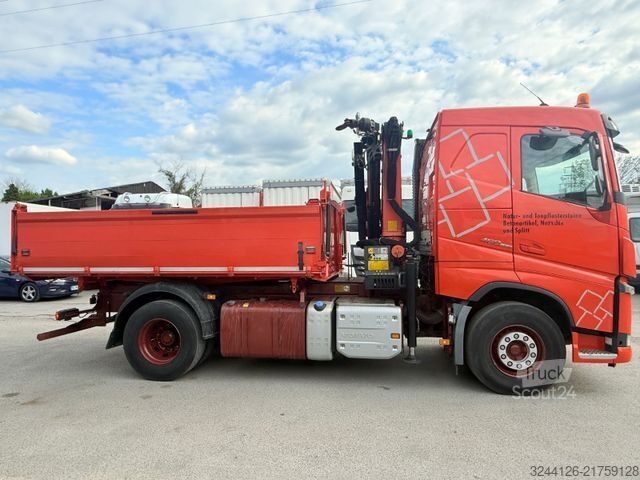 Kippiauto VOLVO FH460/Meiller3-Seitenkipper+PalfingerPK13001+Fun