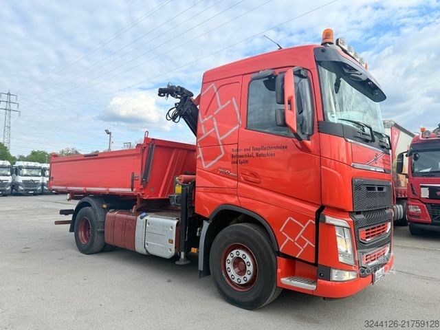 Kippiauto VOLVO FH460/Meiller3-Seitenkipper+PalfingerPK13001+Fun