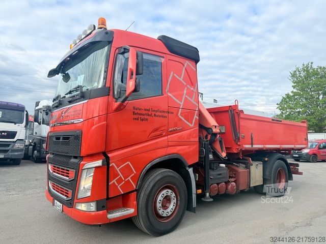 Kippiauto VOLVO FH460/Meiller3-Seitenkipper+PalfingerPK13001+Fun