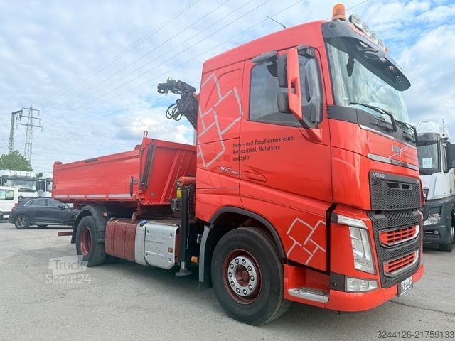 Kolmisivuinen kippiauto VOLVO FH460/Meiller3S-Kipper+PalfingerPK13001+Funk+TÜV