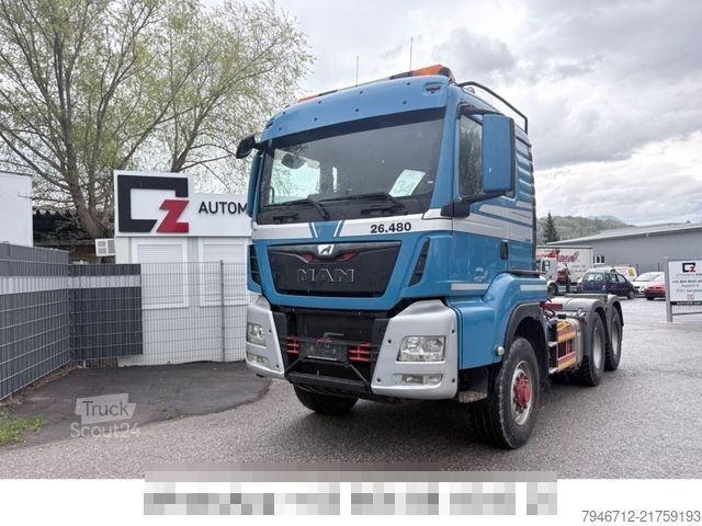 Standartinis vilkikas MAN TGS 26.480 Hydro-Drive 6x6 EURO 6 Kipphydraulik