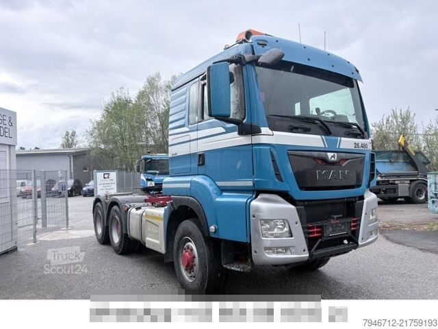Standartinis vilkikas MAN TGS 26.480 Hydro-Drive 6x6 EURO 6 Kipphydraulik