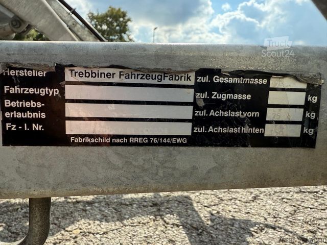 Anhänger  Trebbiner 1 Achs LED Vorwarntafel verzinkt