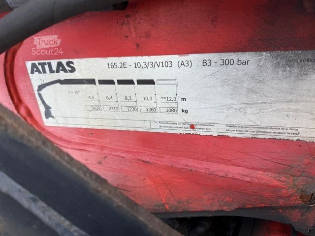 Vrachtauto met open laadbak SCANIA R500 V8 Atlas Kran 12,30 m Retarder Lift+Lenk