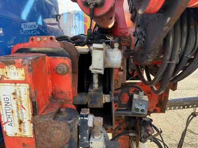 Autocarro con cassone fisso SCANIA R500 V8 Atlas Kran 12,30 m Retarder Lift+Lenk