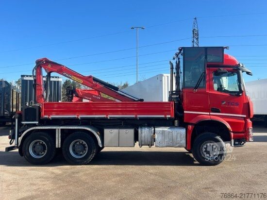 LKW mit Pritsche (offen) MERCEDES-BENZ AROCS 3552 ZUR HACKMASCHINENBESCHICKUNG,  EPSILON M100L86