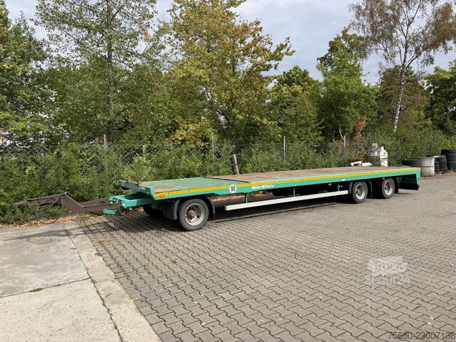 Alçak şasi römork Müller-Mitteltal TP 24,0  3 Achs Jumbo Prischen 9,40 m, Wenig Benutzt