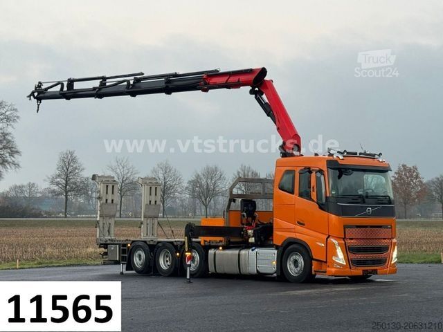 Grue montée sur camion VOLVO FH 510 8x2 Palfinger Lift+Lenk Voll LUFT