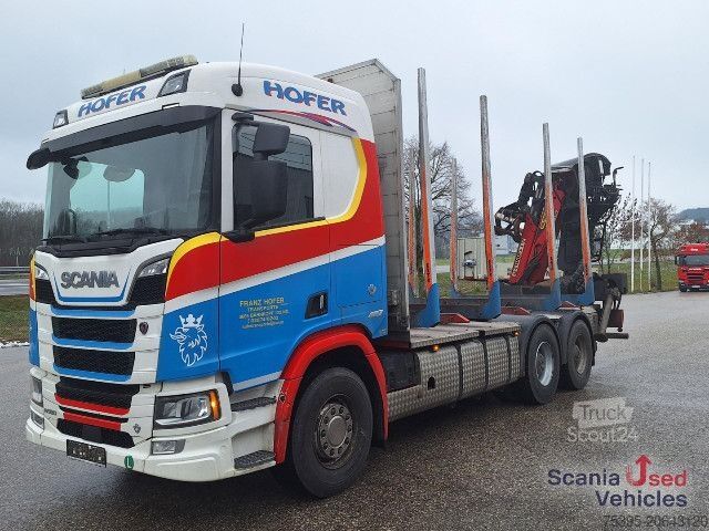 Tovornjak za prevoz hlodovine Scania R 580 B6x4NB+Epsilon M12 Z