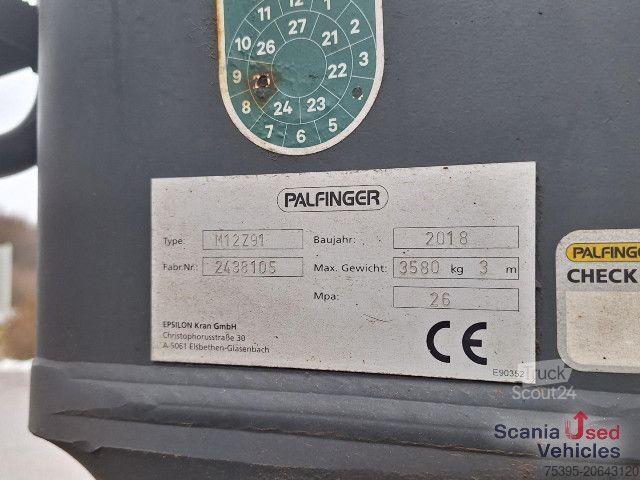 Tovornjak za prevoz hlodovine Scania R 580 B6x4NB+Epsilon M12 Z