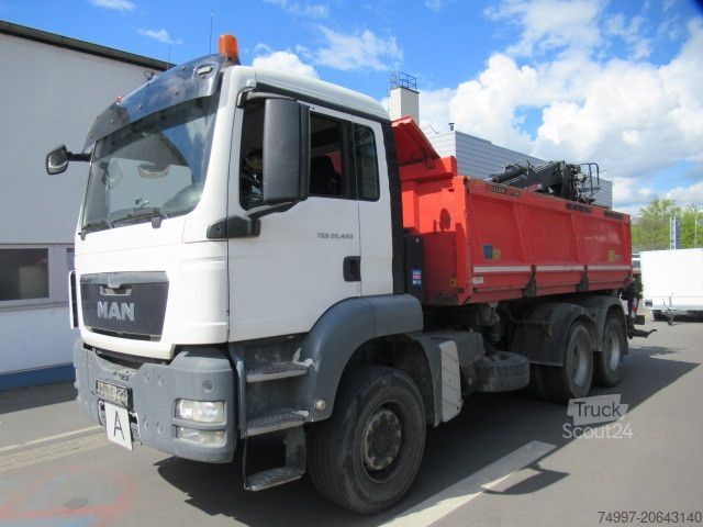 Tipvogn MAN 26.440 / 6 x 4 / Jonsered 1100 / Greifer