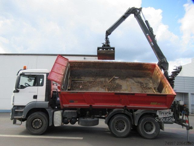 Tipvogn MAN 26.440 / 6 x 4 / Jonsered 1100 / Greifer