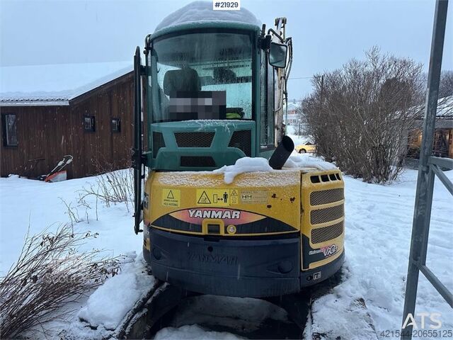 Mini ekskavators Yanmar VIO57-U excavator with rototilt and 3 buckets