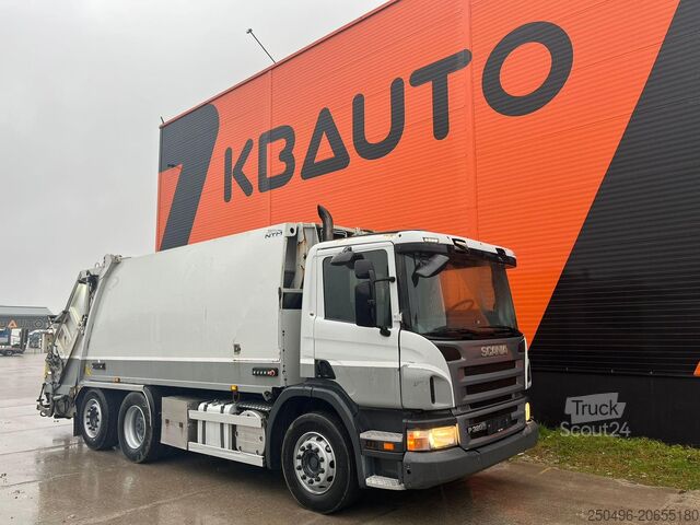 Sadzīves atkritumu mašīna Scania P 320 6x2*4 NTM KG-2K 18 m3