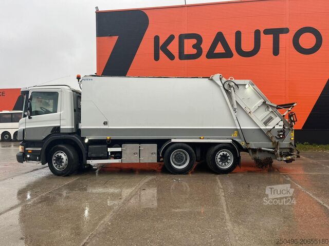 Sadzīves atkritumu mašīna Scania P 320 6x2*4 NTM KG-2K 18 m3