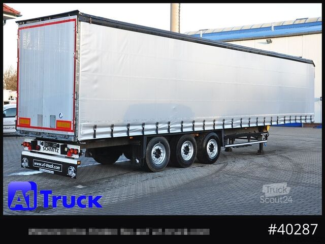 Open oplegger met zeil SCHMITZ S01, Code XL, verzinkt, neue Plane, Liftachse, 343.046km