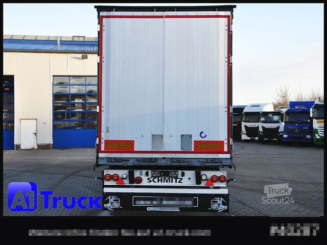 Open oplegger met zeil SCHMITZ S01, Code XL, verzinkt, neue Plane, Liftachse, 343.046km