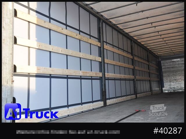 Open oplegger met zeil SCHMITZ S01, Code XL, verzinkt, neue Plane, Liftachse, 343.046km