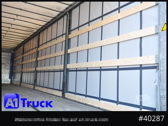 Open oplegger met zeil SCHMITZ S01, Code XL, verzinkt, neue Plane, Liftachse, 343.046km