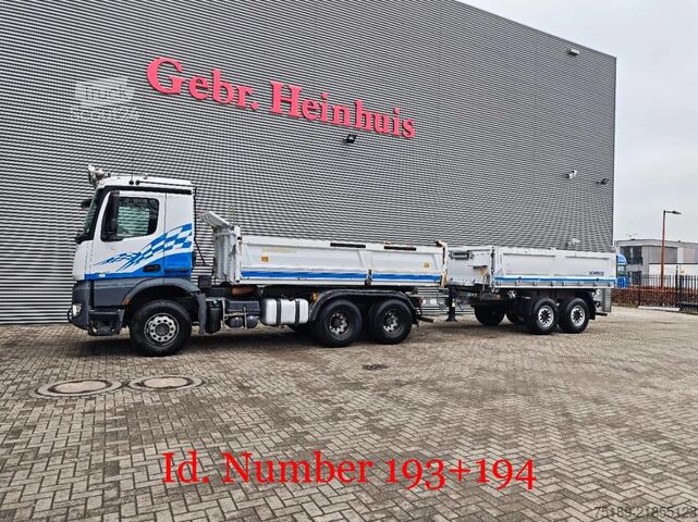 Basculante de 3 lados Mercedes-Benz Arocs 2642 6x4 Meiller 3 Seitenkipper + Schmitz...