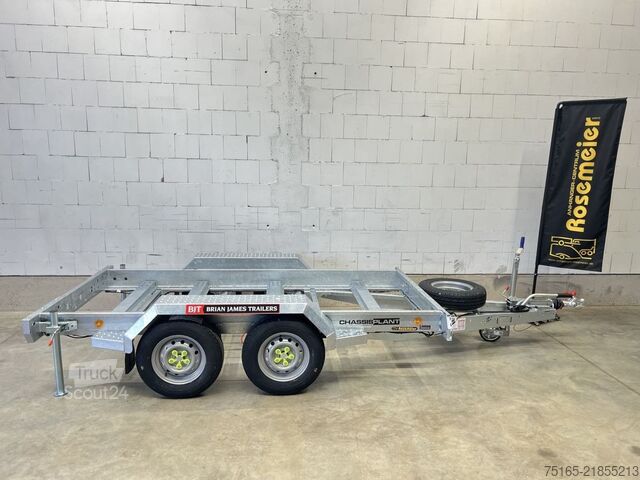 Mašinų transportavimo priekabos ir ekskavatorių priekabos Brian James Chassis Plant Generator Maschinentransporter